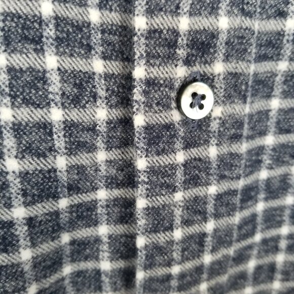 Men's Navy Check Flannel Shirt Anthony Mason Custom Atlanta Size XXL - Picture 4 of 8